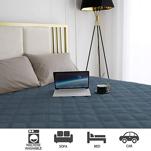Waterproof Dog Bed Cover Pet Blanket with Anti (82x102 Inch (Pack of 1) / Navyblue)