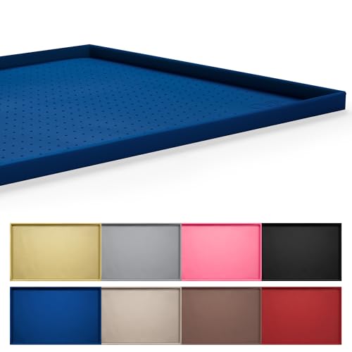 Dog Feeding Mat (Navy / 19"l X 12"w)