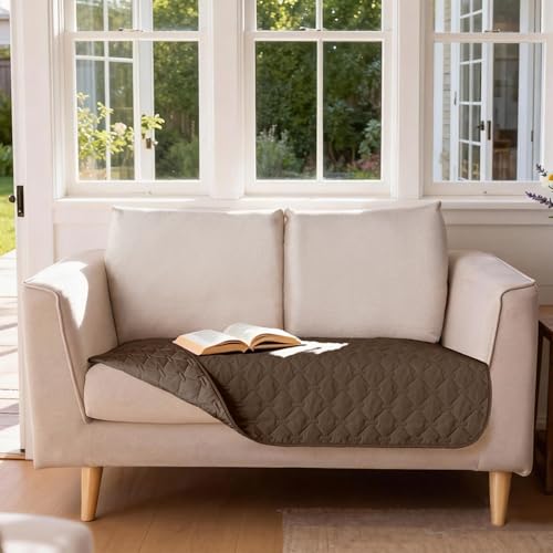 Waterproof Loveseat Cover (32x53 Inch (Pack of 1) / Dark Chocolate)