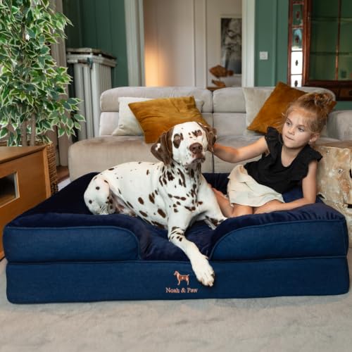 Large Dog Bed (Dark Blue - DE / X-Large)