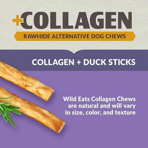 Real Duck Collagen Bully Sticks for Dogs (5.7 Ounce (Pack of 25))