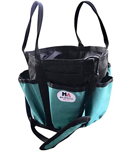 horse Grooming Organizer Tote Bag (Turquoise)
