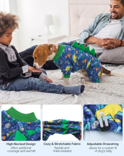 Dinosaur Costume Dog Pajamas (Large / Space Astronaut Dino)