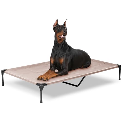 Elevated Dog Bed for Outdoor (Grey / 59"L x 36"W x 9"Th)