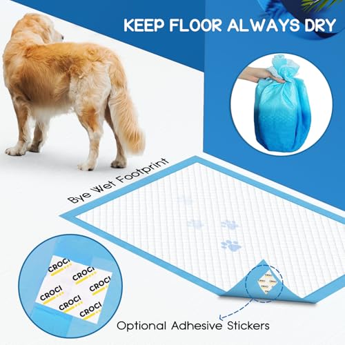 XXL Puppy Pads with Adhesive Tabs Disposable Pee Pads 36x36in 30Ct (Jumbo-36x36in(30Ct))