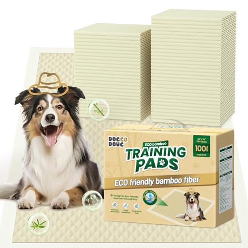Bamboo Small Puppy Pads Pee Pads for Dogs 22"x22" 100 Count (22 x 22 inches (100 Count))