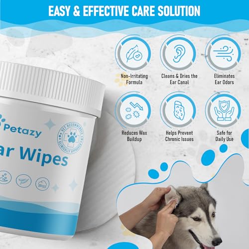 Dog Ear Wipes for Dog Yeast Wax Itch and Odor