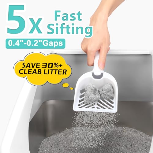 Stainless Steel Litter Box (Silver Gray / X-Large)