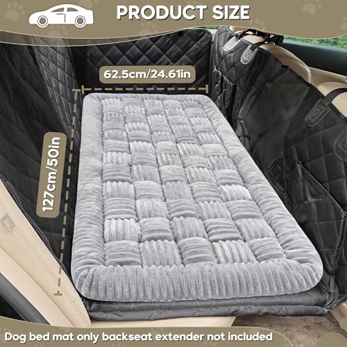 Dog Car Bed Mat Non (Light Gray / For Cars/ SUV/ Small Truck (50"×24.6"))