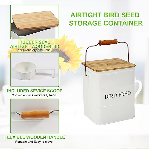 Bird Seeds storage container (Bird-White)