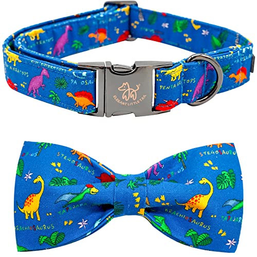 Dog Collar with Bow (Dinosaurs / X-Small (Pack of 1))