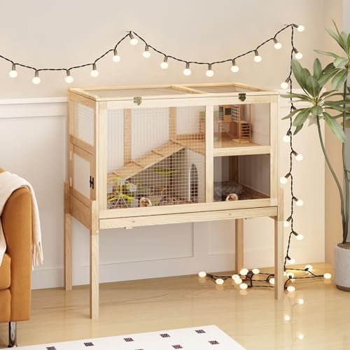 Guinea Pig House for 2 with Stand