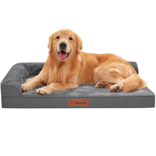 Dog Beds for Small Dogs (Fluffy Style-Dark Grey / XXL(44"x32"x3"))