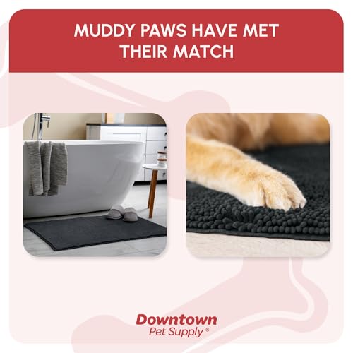 Dog Mud Mat 60" x 36" Charcoal (60" x 36" / Charcoal)