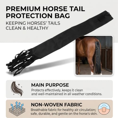 Black Horse Tail Bag (Black)