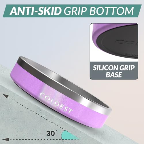 Coldest Dog Bowl (21 oz / Saturns Purple Glitter)