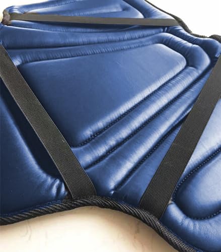Saddle Tush Cushion Western Long Saddle Pad Horse Riding Seat Saddle Cushion Pad (50X40cm / BLUE)