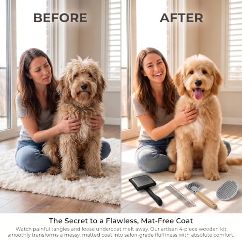 Slicker Brush for Dogs (Black)
