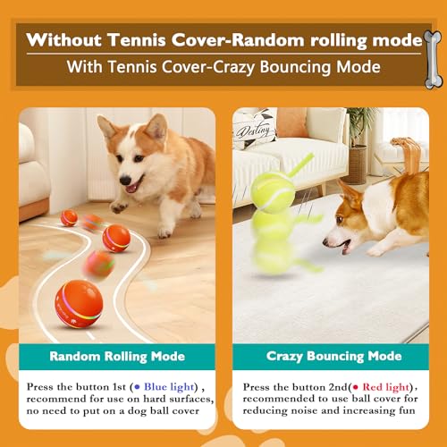 Interactive Dog Toys Dog Ball (Orange)