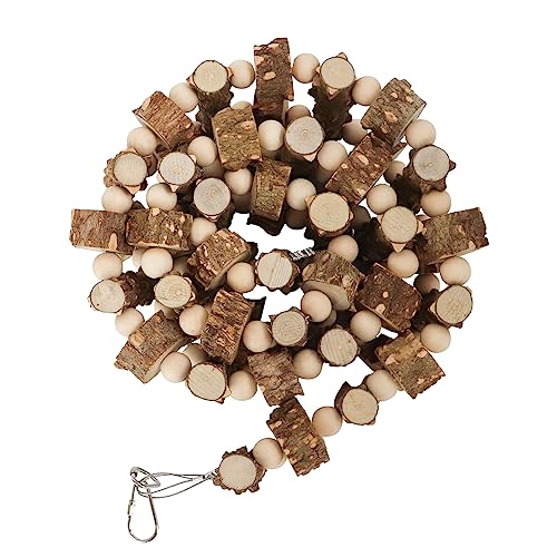Natural Pepper Wood Hanging Pet Bridge & Swing (43.3 × 3.9 Inch)