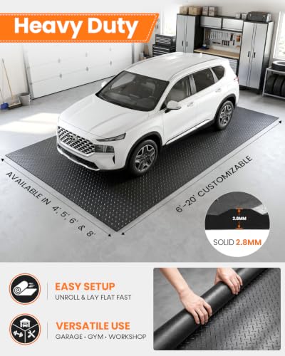 4 x 10 FT Premium Garage Floor Mat (120"L x 48"W x 0.1"Th)