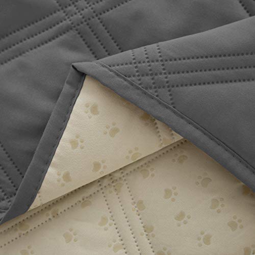 Waterproof Dog Bed Cover Pet Blanket with Anti (30x80 Inch (Pack of 1) / Darkgrey)
