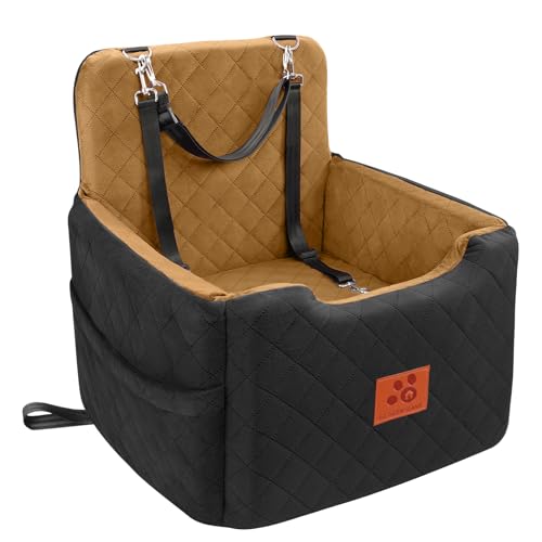 Dog Car Seat for Small (Black/Coffee)
