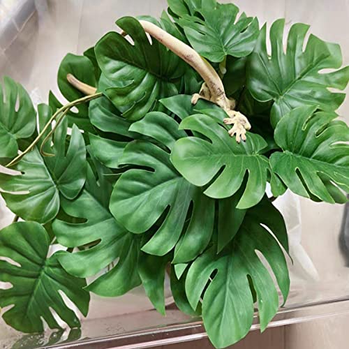 Fake Reptile Plants for Terrarium (Fake Monstera)