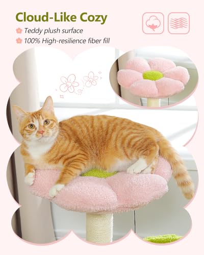 Flower Cat Tree (28" / Pink)