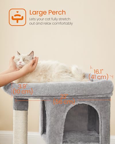 Cat Tree 33.1 (L (23.6"L x 15.7"W x 33.1"H) / Light Gray)