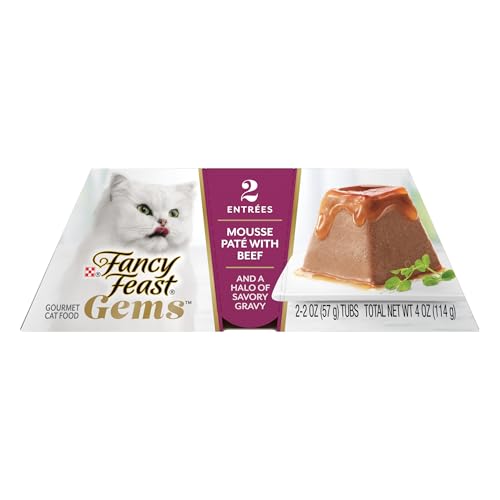 Purina Fancy Feast Gems Wet Cat Food with Beef (4 Ounce (Pack of 8))