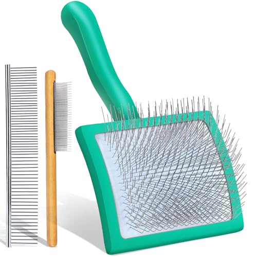 Slicker Brush for Dog (Large / Green)