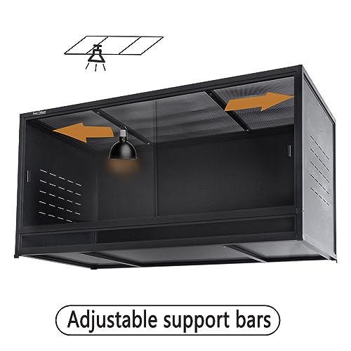 Extra Large PVC Reptile Enclosure 3 Tier 48"x24"x24"with Spacers (Three 48x24x24''-120 Gallon with Kit)