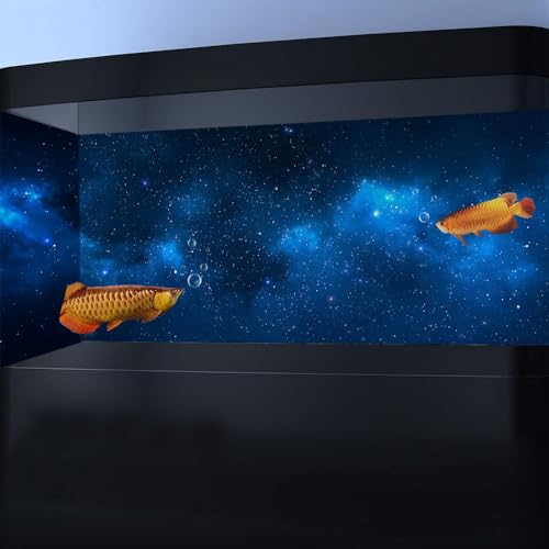 36X20IN Starry Aquarium Background (Star / 36X20in/90X50cm)