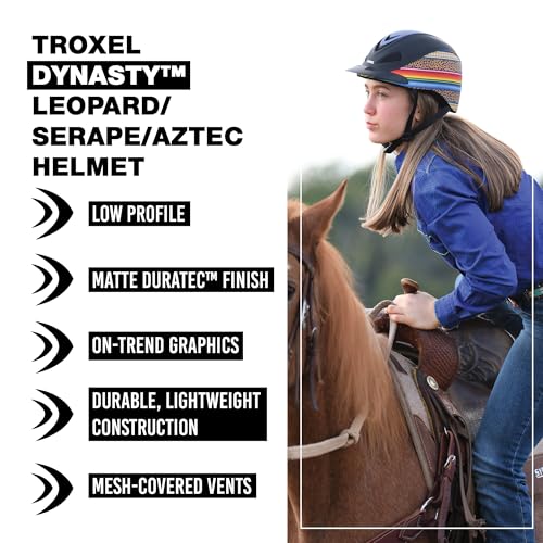 Dynasty Ultralight Horse Riding Helmet (Leopard/Serape/Aztec / X-Small)