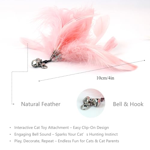 12PCS Interactive Cat Feather Wand Toy Set