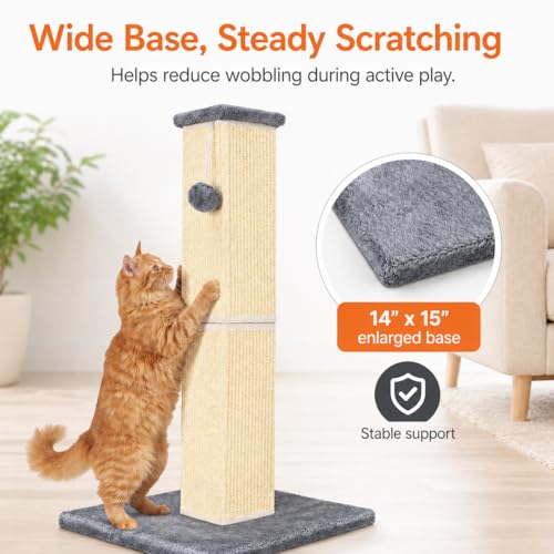 Cat Scratching Post for Indoor Cat (Grey)
