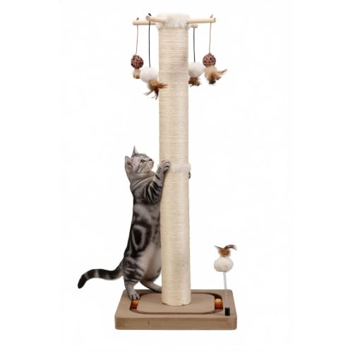 Cat Scratching Post for Indoor Adult Cats and Kittens (33inhces)