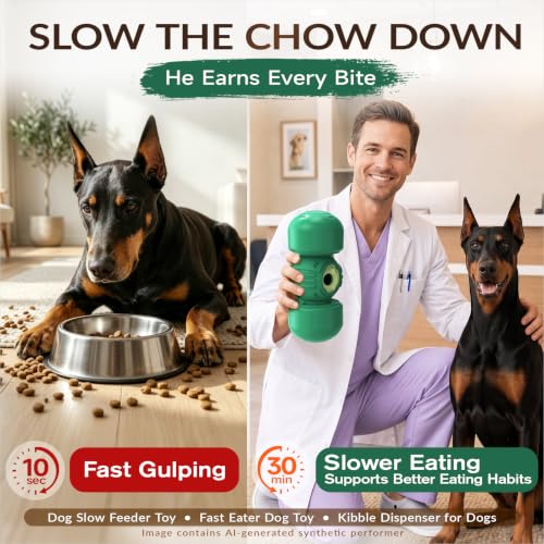 XL Dog Treat Dispenser Toy (Extra Large / Soft Green)