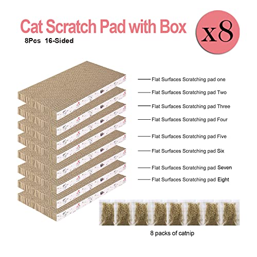 8 Packs in 1 Cat Scratch Pad (8 IN 1)
