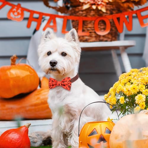 50 Pcs Halloween Dog Bow Ties Bulk (Halloween)