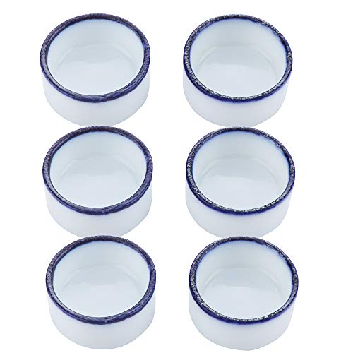 6 Pcs Spider Micro Water Bowl Mini Ceramic Dish for Spider Tarantula Millipede Tiny Reptile