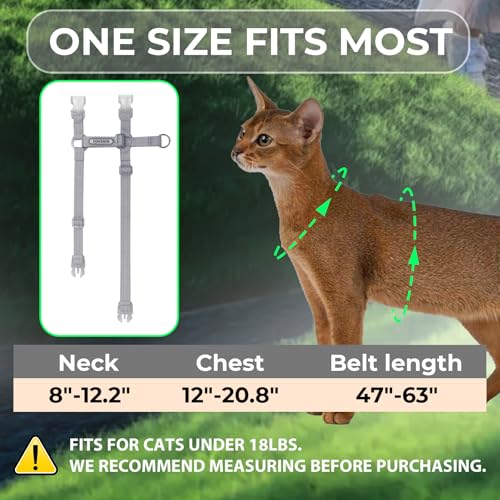 Cat Harness and Leash Set (Grey)