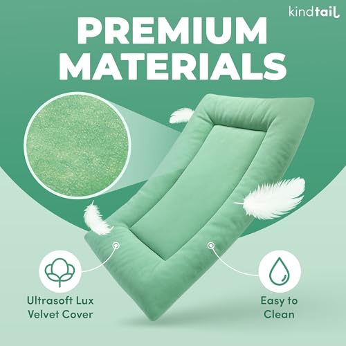 Dog Crate Pad (25.0"L x 19.0"W x 1"Th / Light Green)