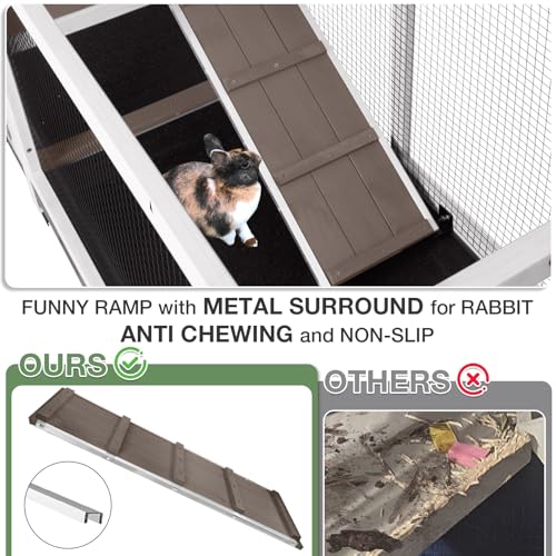 2 Story Indoor Rabbit Hutch with Chew