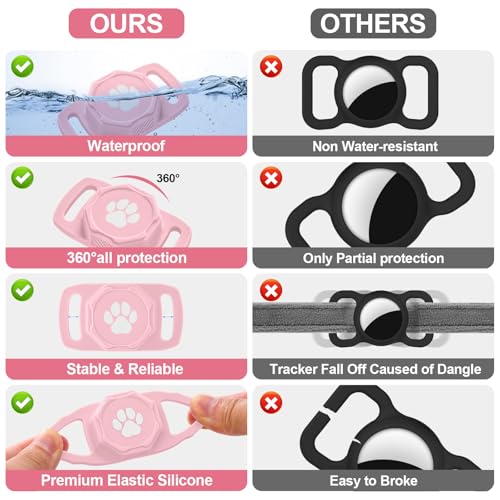 Smart Pet Tracker for Collar (Pink)