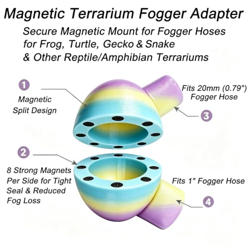 Magnetic Terrarium Fogger Adapter (Orange color)