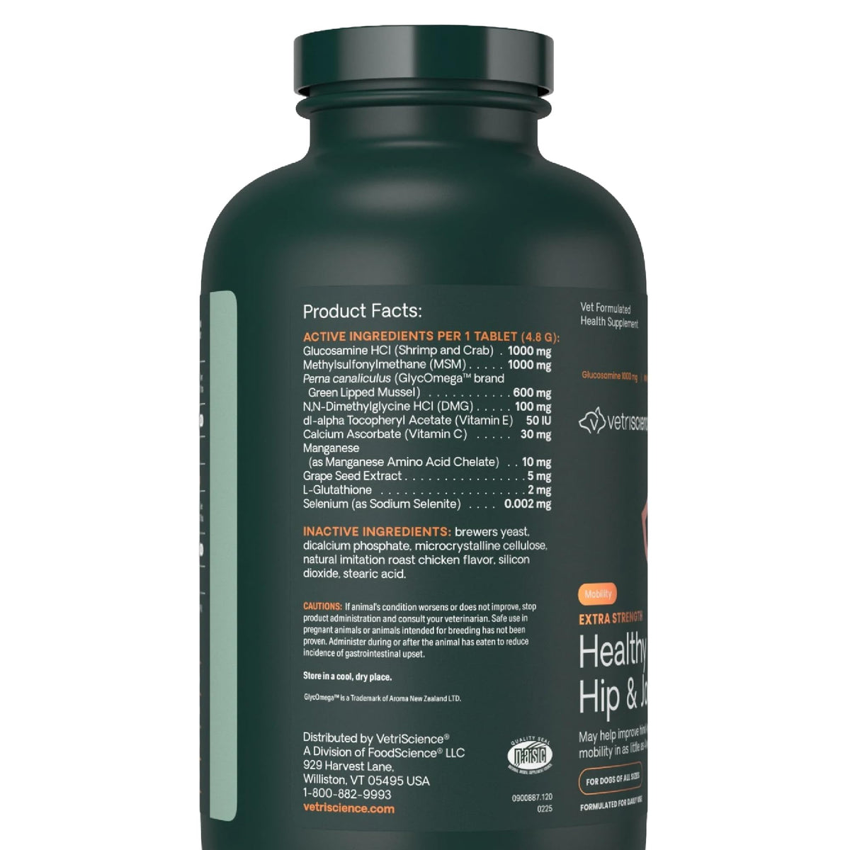 Extra Strength Healthy Hip & Joint for Dogs (120 Tablets)