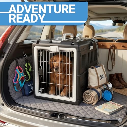 Collapsible Pet Carrier for Large Dogs & Cats (Large - Gray / without kit)