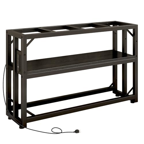 55 Gallon Fish Tank Stand with Power Outlet (Black / 55 Gallon)